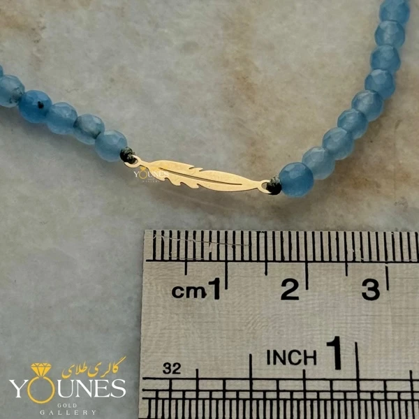 دستبند پر مینیمال ظریف طلا لیزری